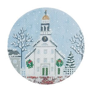 Winter Ornaments - White Church