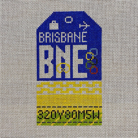 Retro Travel Tag · Brisbane