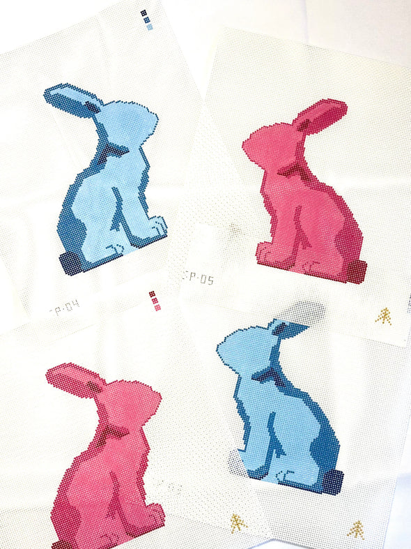 Moss Spring Bunny (pink facing right)