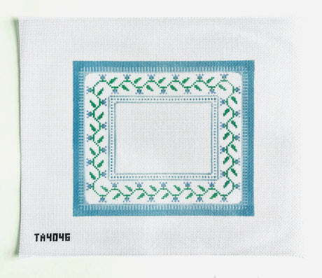 Light Blue and Lavender Floral Folk