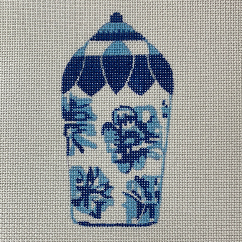 Blue Jardiniere - Flowers