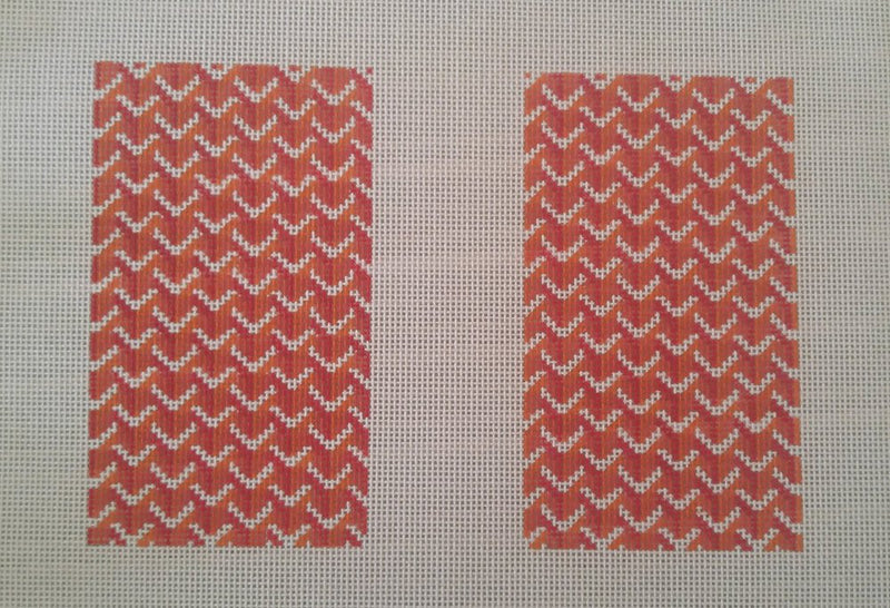 Y Pattern Clutch Back Orange