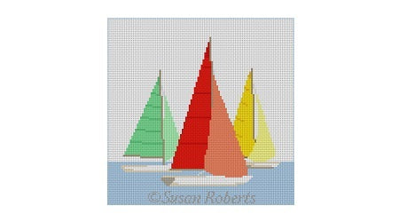 Resting Sailboats 6x6