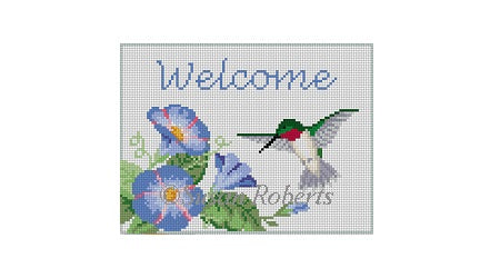 Hummingbird "Welcome" - Sign