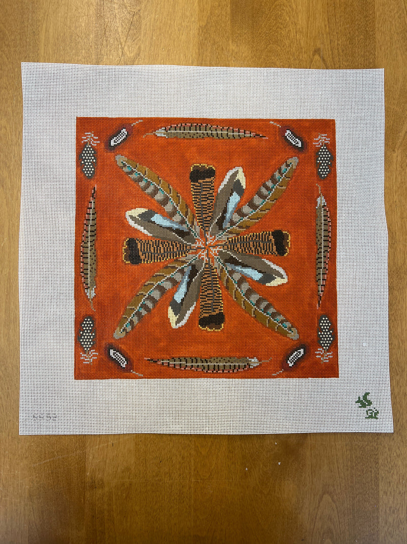 The Squirrel & The Snail ·  Game Bird Feathers Pillow