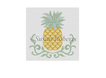 Scroll Pineapple, 10x10