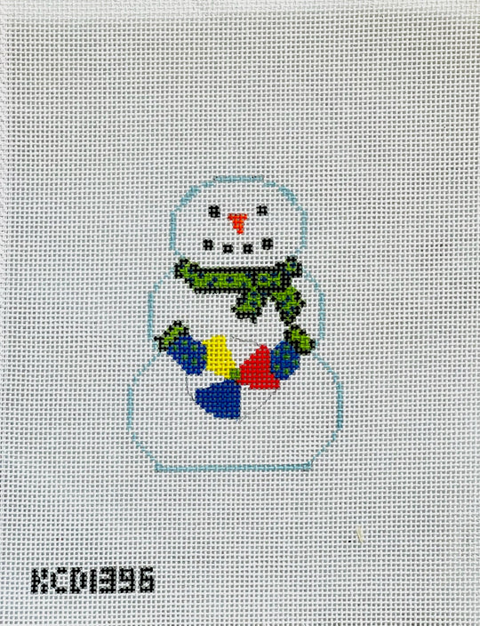 Snowman with Beach Ball