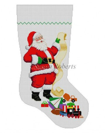 Santa With List - Boy Toys - Stocking