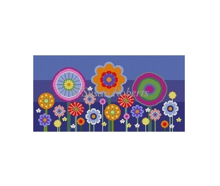 Flowers At Night 12" x 6"