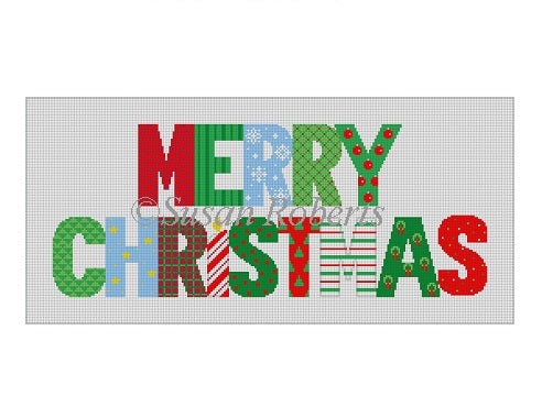 "Merry Christmas" patchwork
