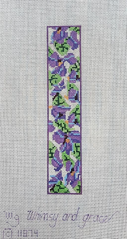 Violets in Ivory Bookmark