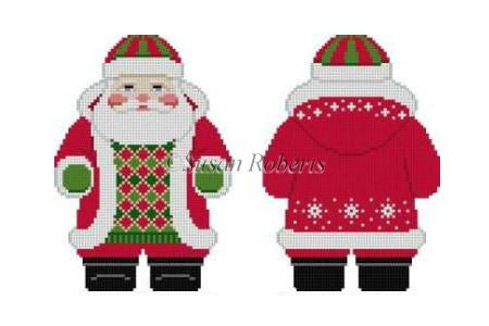 Stitch Guide - Snowflake Red Jacket Santa · 2 Sided