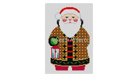 Checker Coat Santa