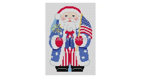 Stitch guide - Stars and Stripes Santa