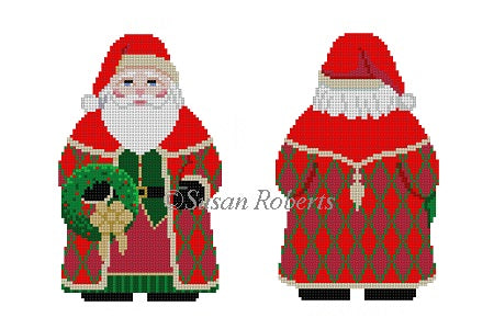 Santa w/Wreath · 2 Sided 18m