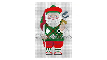 Golfing Santa