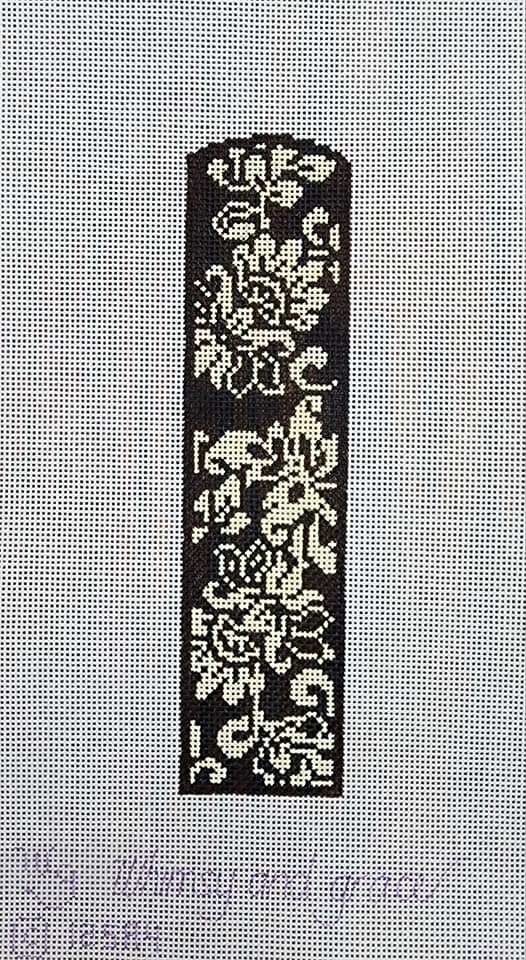 Black Damask Bookmark