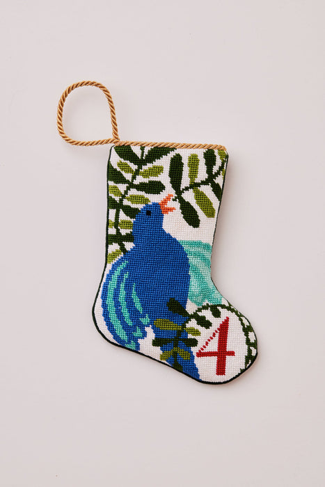 4 Calling Birds - Ornament Sized Stocking