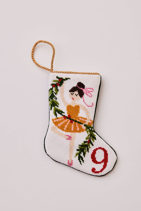 9 Ladies Dancing - Ornament Sized Stocking