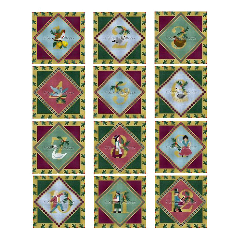 Twelve Days of Christmas Ornaments