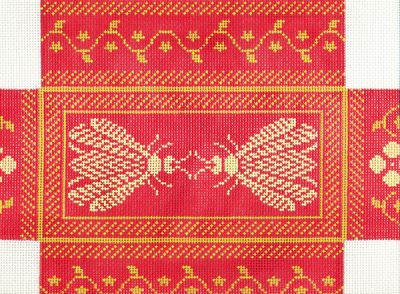 N's Bee Brick Cover - Coral & Butter