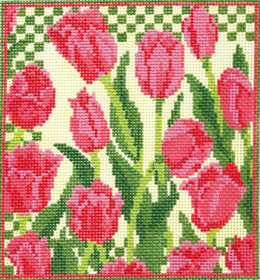 Pink Tulips Eyeglasses Case