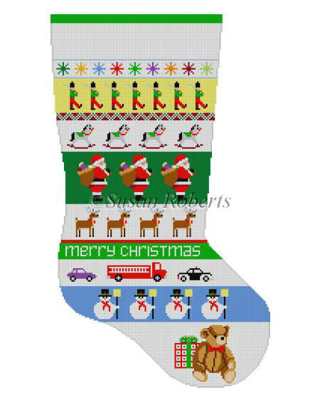 Santa Stripe - Stocking