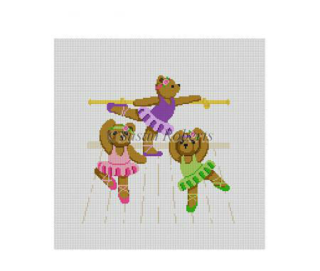 Ballerina Bears - Chair Seat