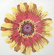 14" Simple Flowers - Flaming Zinnia