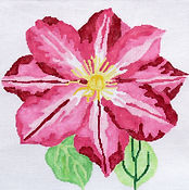 14" Simple Flowers - Pink Clematis