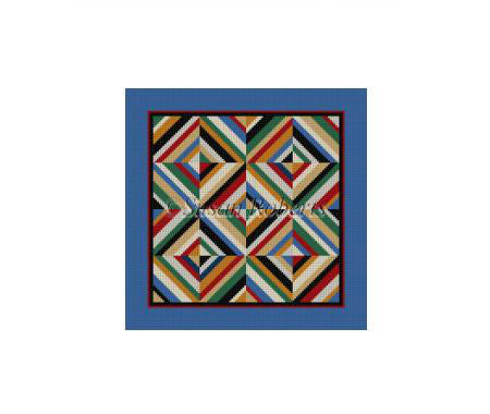 Spider Web, earth tones 10x10