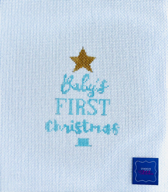 Baby's First Christmas Tree - Blue