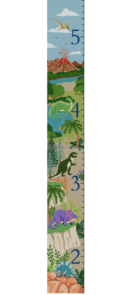 Growth Chart, Dinosaurs