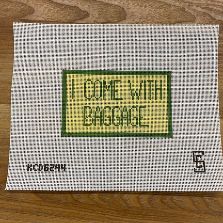 Luggage Tag Insert - I Come with Baggage
