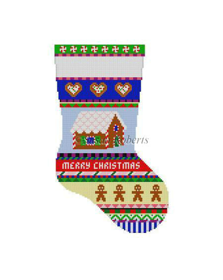 Bold Stripe Gingerbread - Midi Stocking