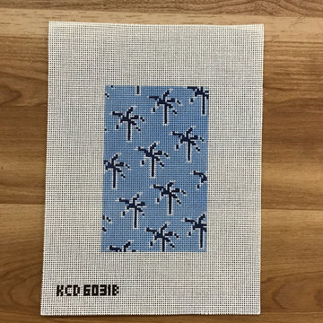 Palm Sunglasses Case - Blue