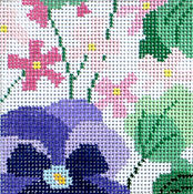 Pansy Garden Coaster #1