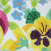 Pansy Garden Coaster #3