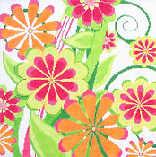 Large Orange Sherbert Garden #1