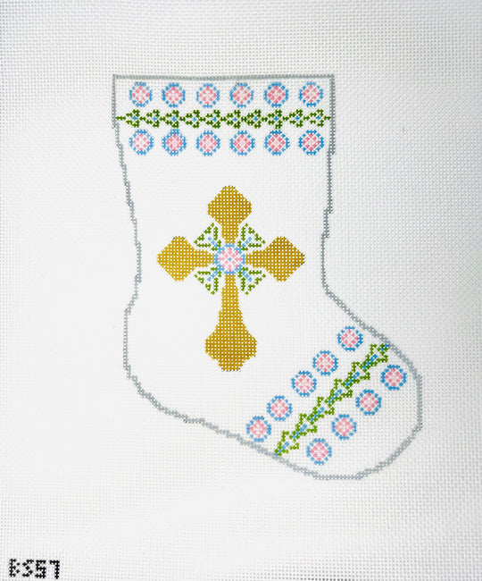 Immanuel Cross - Ornament Sized Stocking