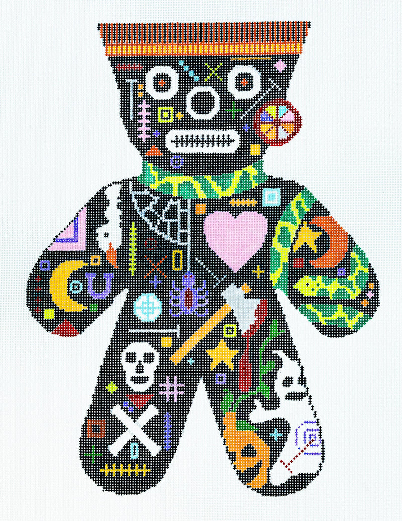Voodoo Doll Pumpkin and Ghost