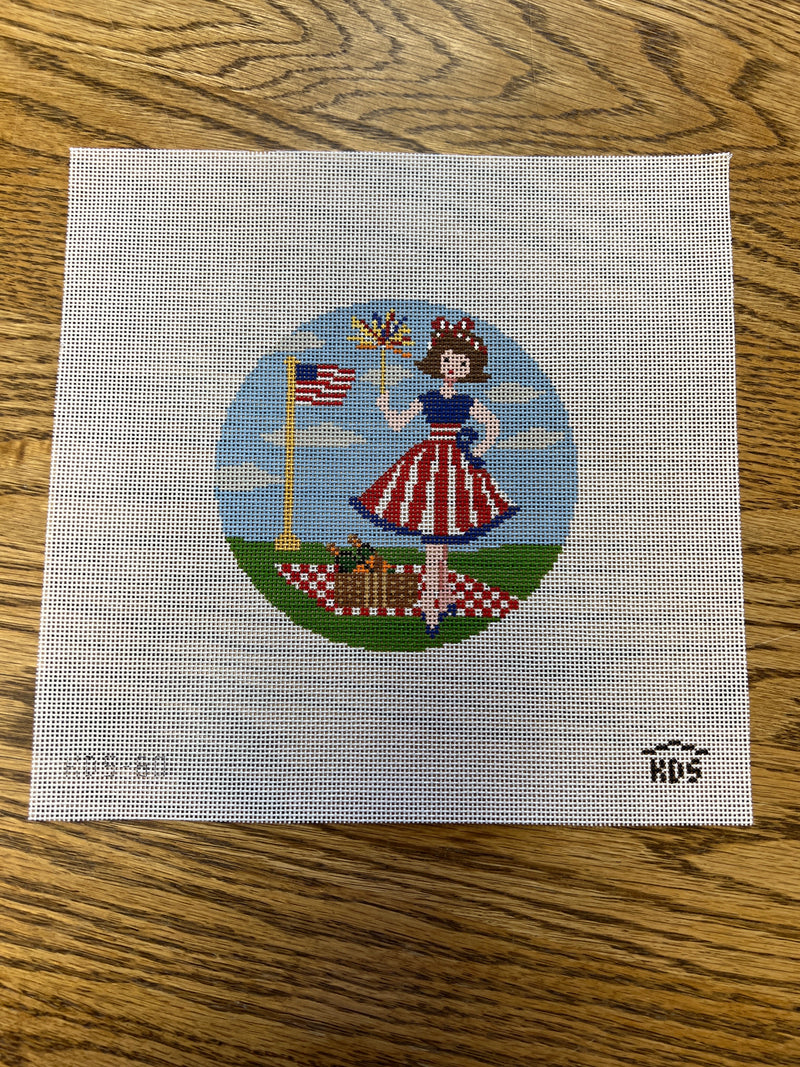 Kirkland Design ·  Betty Loves Independence Day Canvas and Stitch Guide