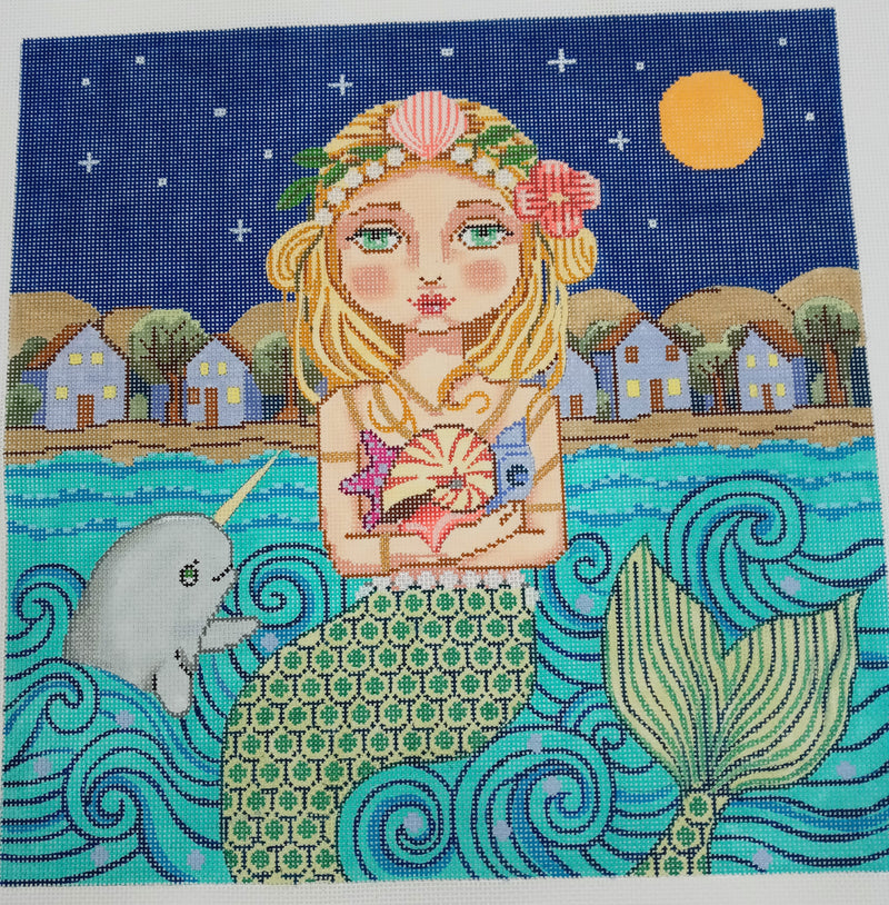 Mermaid with Narwhal