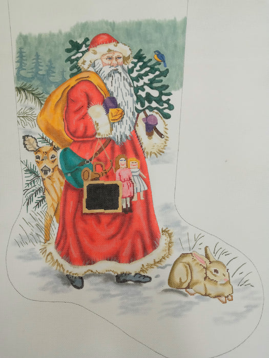 Santa With Toys & Animals