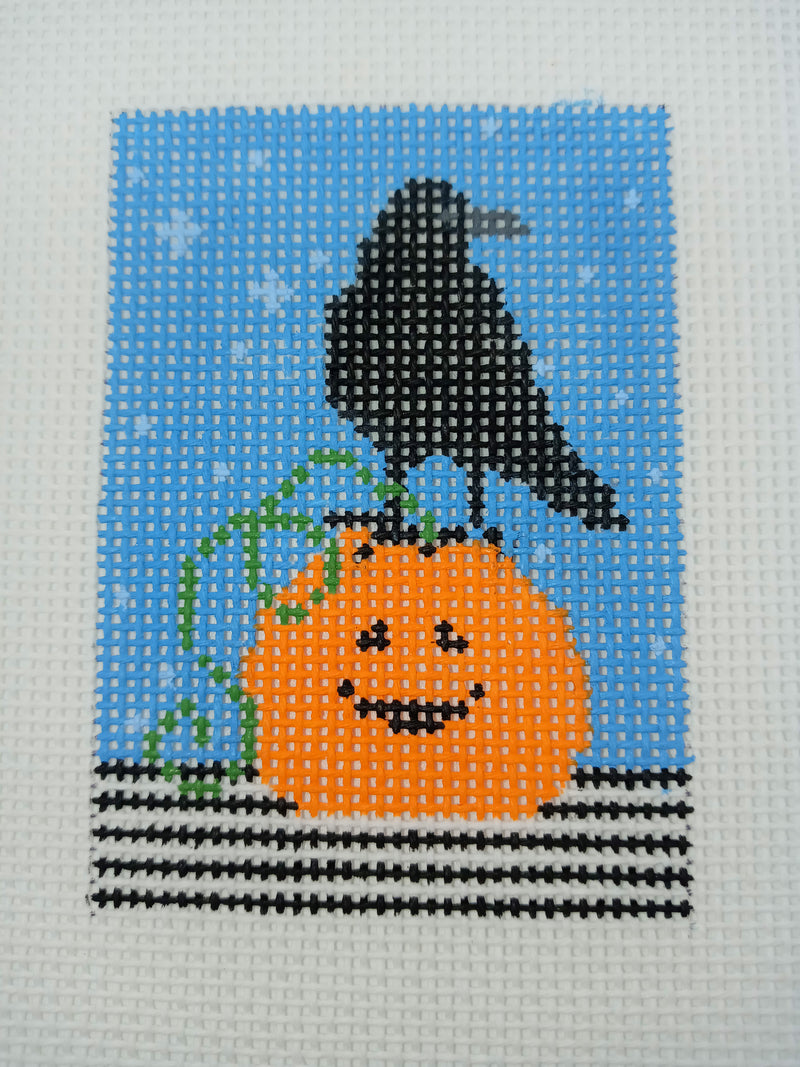 Pumpkin w Crow - 18 Mesh