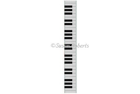 Piano Keys - Key Fob