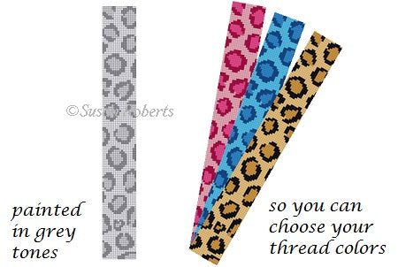 Color Pick, Leopard Spots - Key Fob