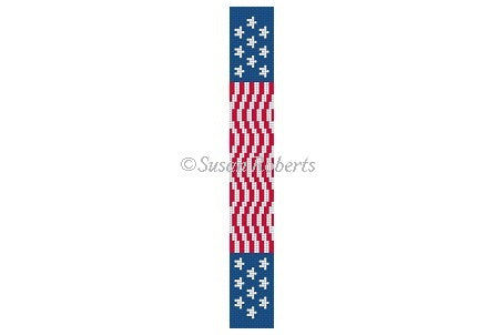 US Flag wave - Key Fob