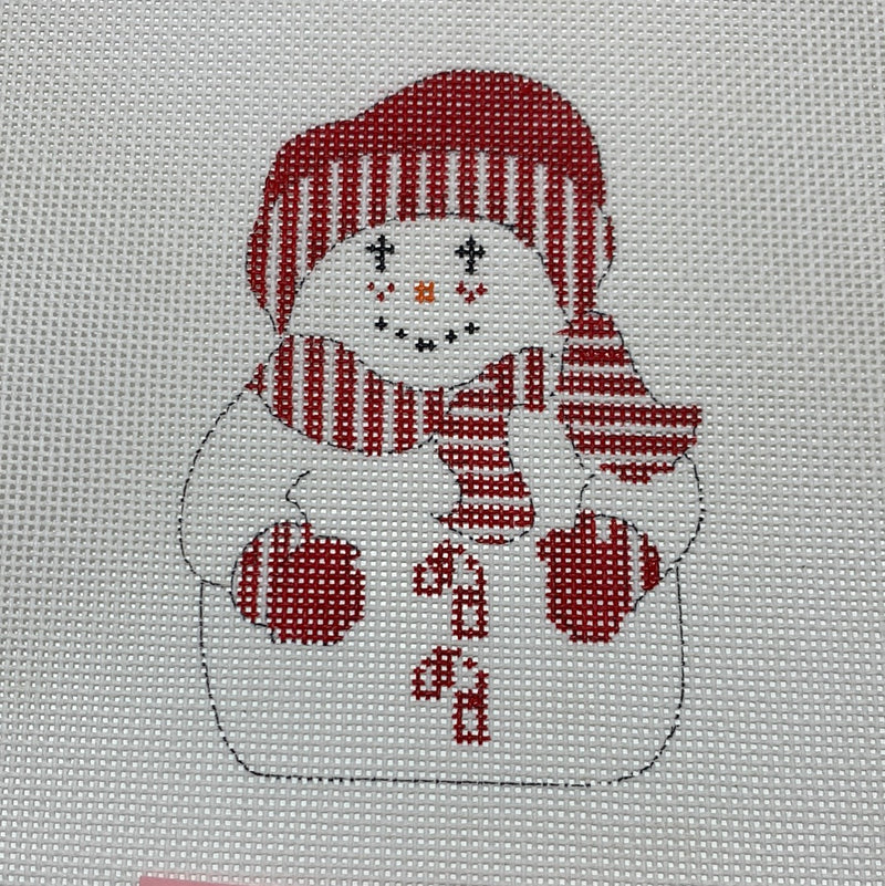 Snowman - Red Candy Canes