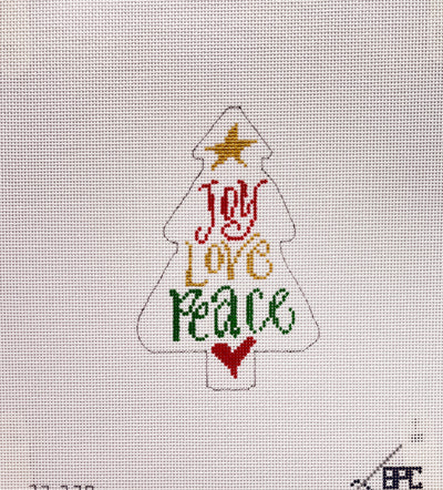 Joy Love Peace ornament